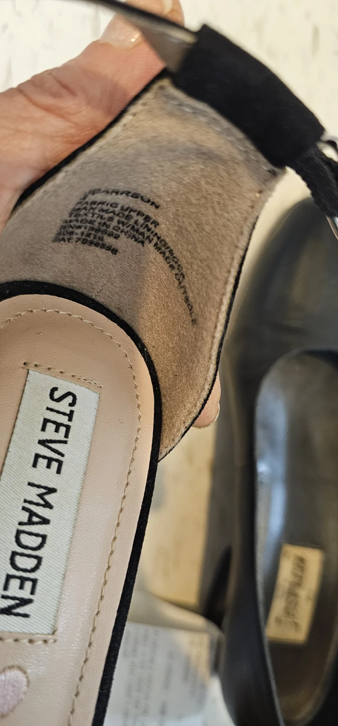 Steve Madden Black Suede Block Heel Sandals - photo 5