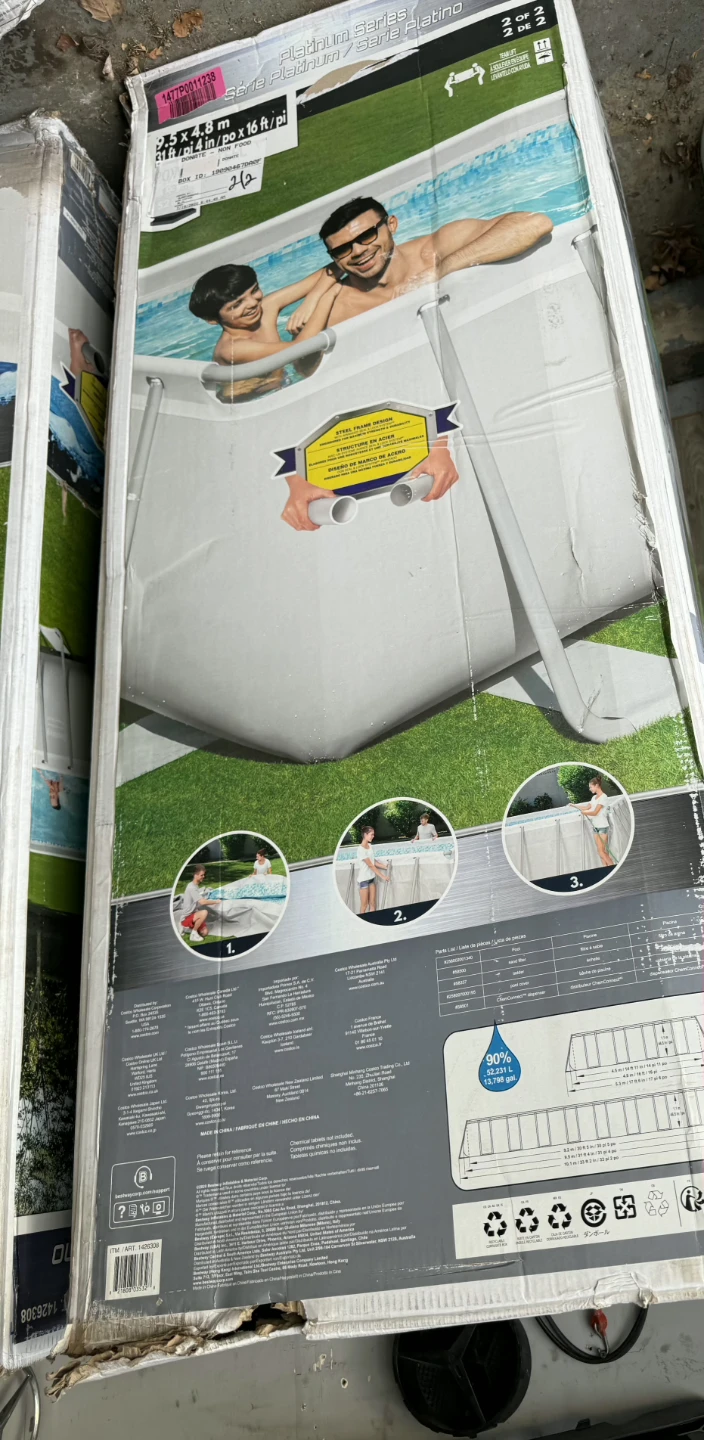 Intex 16 ft x 31 ft x 4.8 m POWER STEEL Above Ground Pool