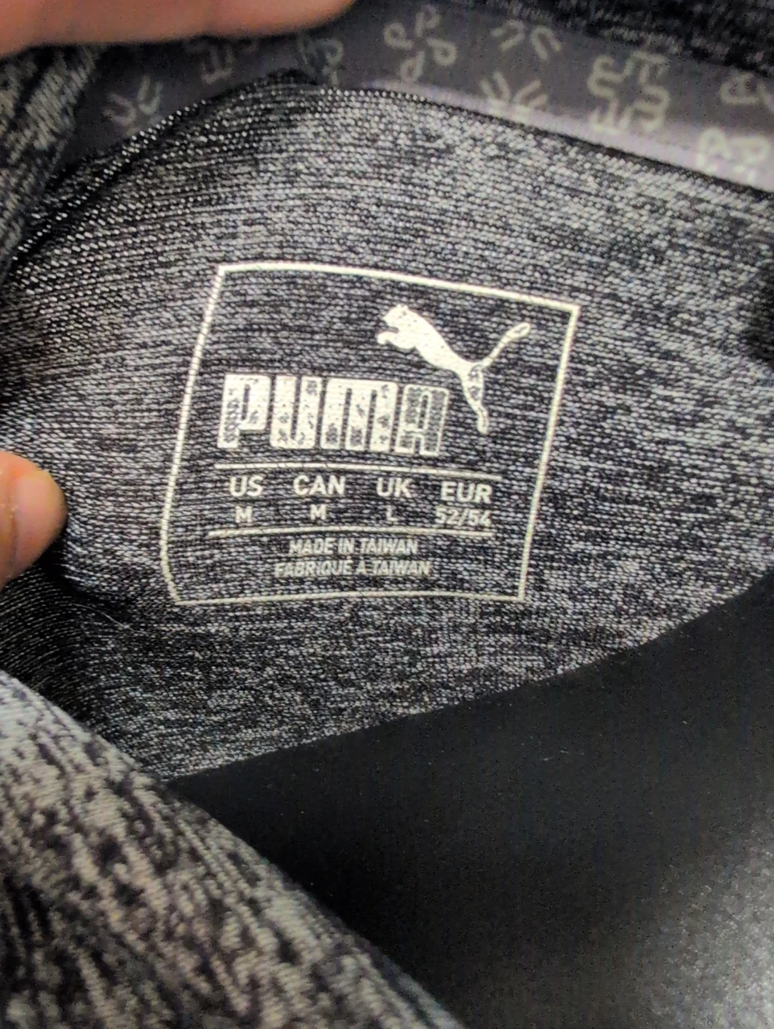 Puma Men's Polo Shirt - Grey/Black - Size M - photo 5