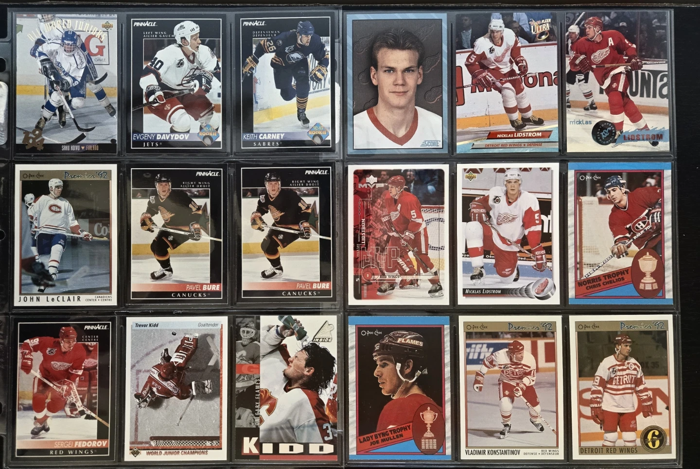 135 Card Lot, Gretzky, Jagr,  Lidstrom Rookies & Stars - photo 5
