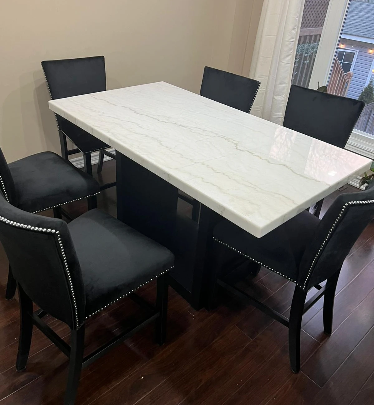 Marble Top Counter Height Dining Table - photo 4