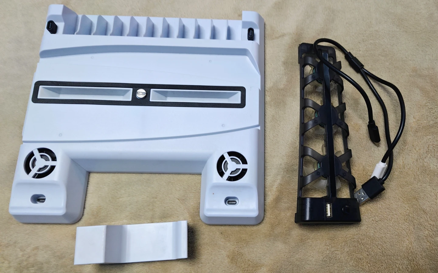 PS5 Vertical Stand with Cooling Fan and USB Hub (cash only)