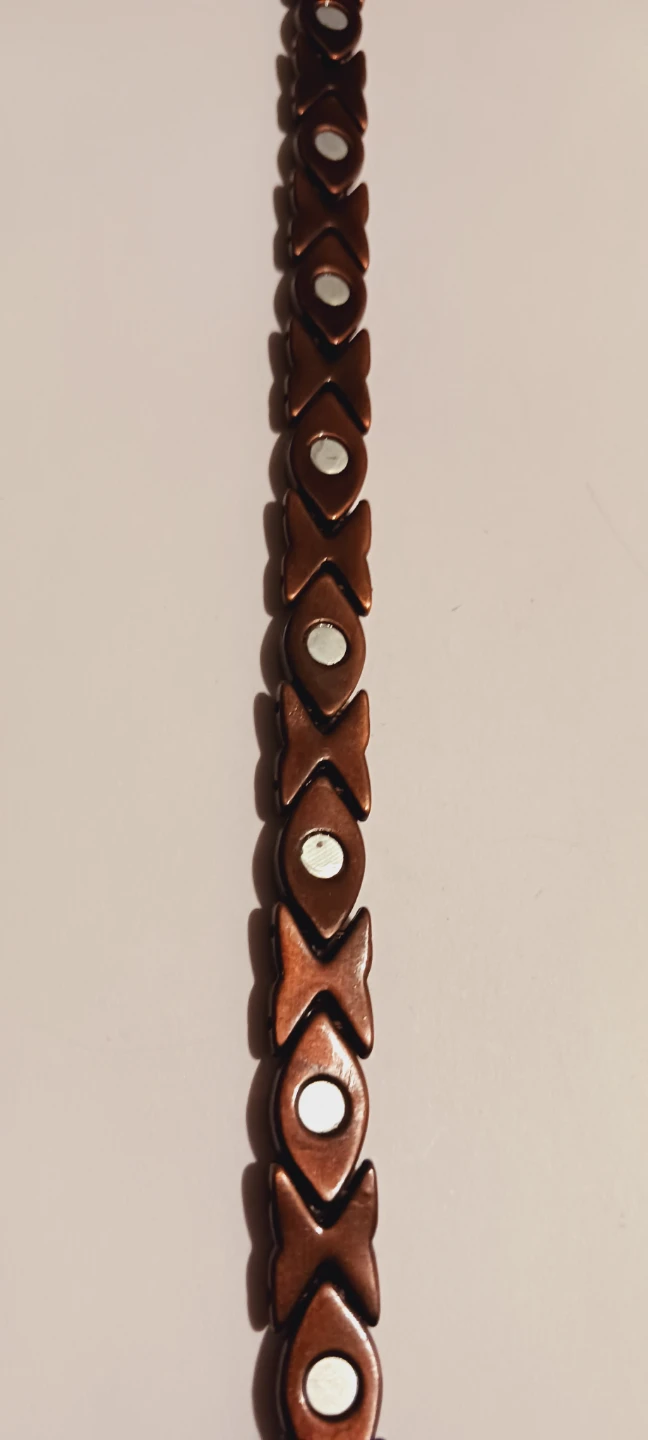 New!! Copper Magnetic Bracelet with Rhinestones - photo 5