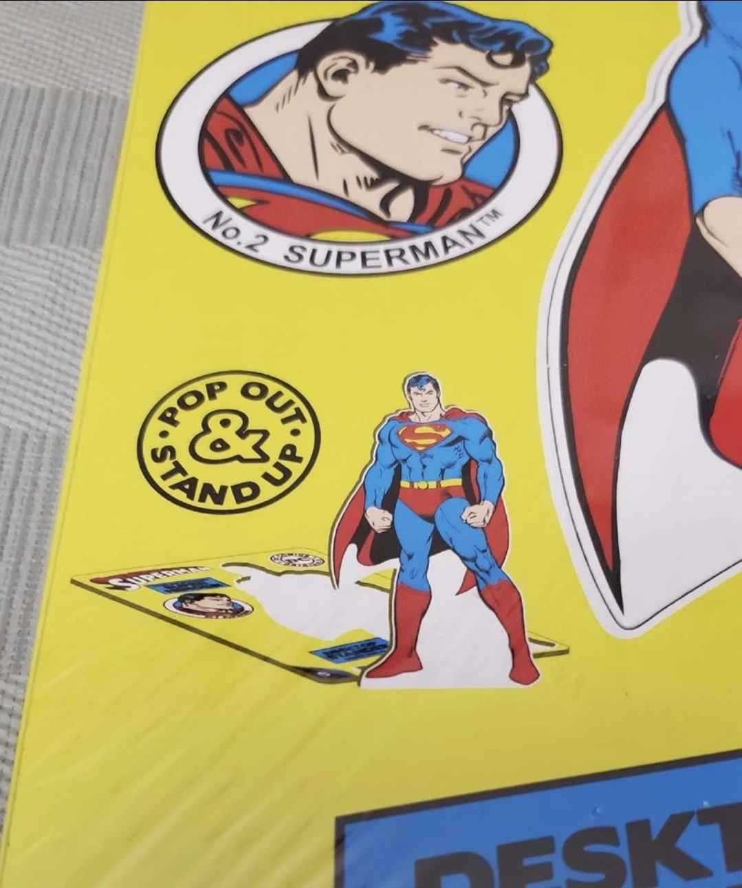 New DC comics superman desktop standee - photo 2