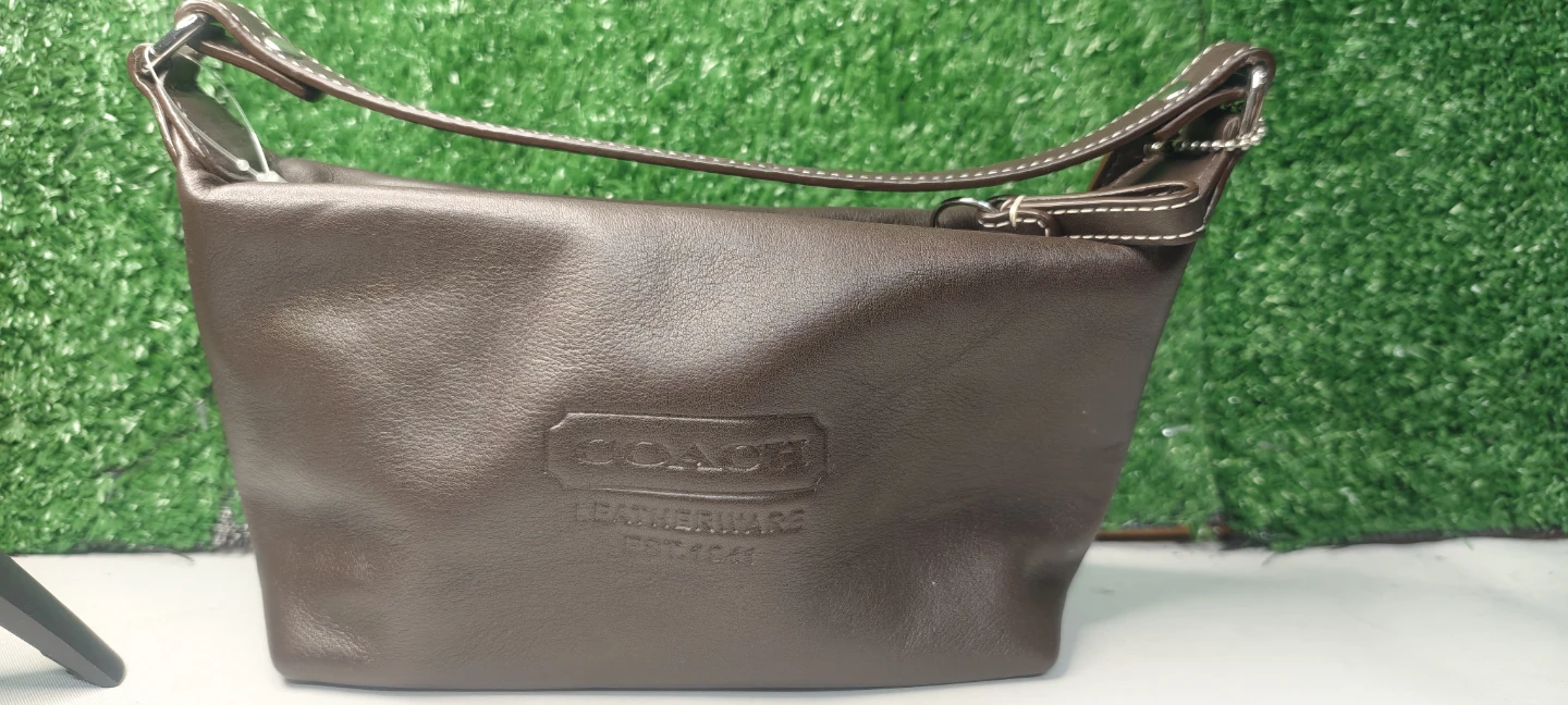 Coach Leather Hobo Handbag - Brown