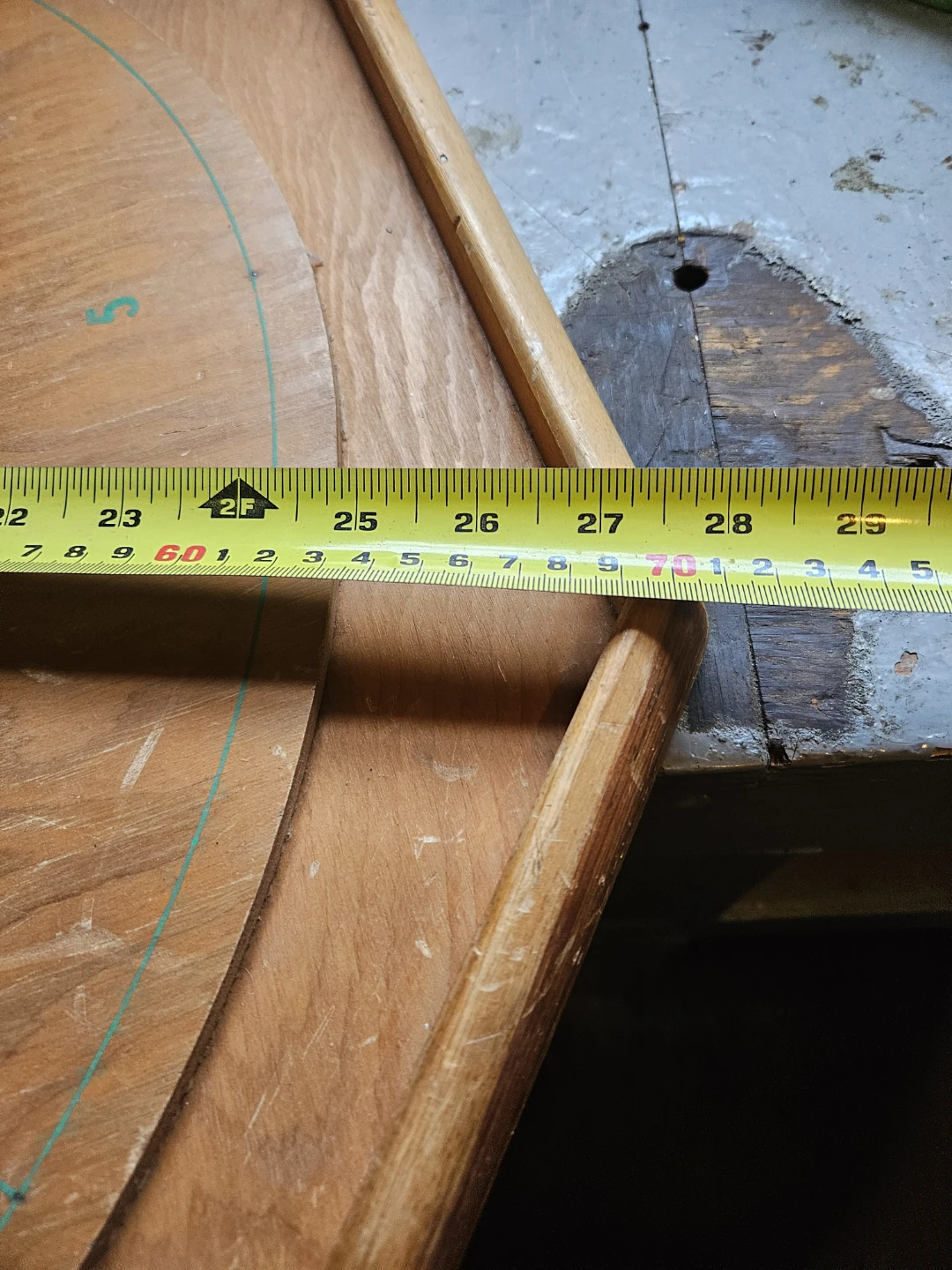 Vintage Wooden Shuffleboard Bowling Game Board - photo 5