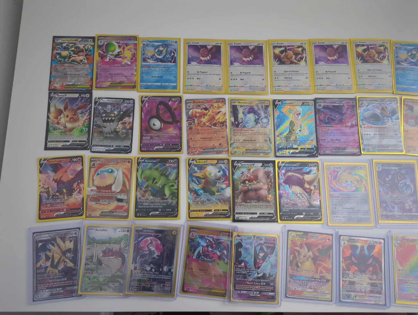 Collection of Pokémon Trading Cards