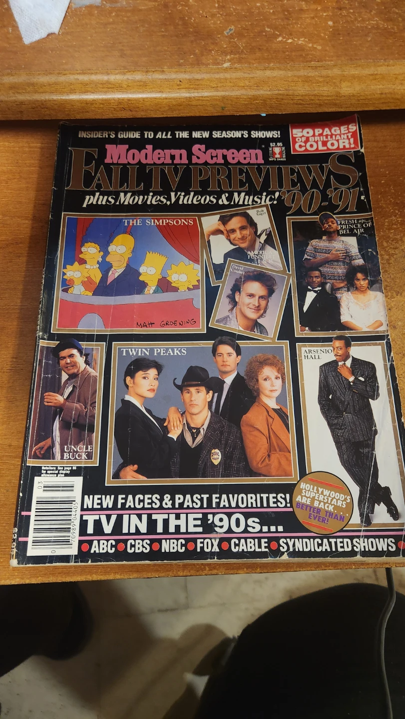 Modern Screen Fall TV Previews '90-'91 Magazine