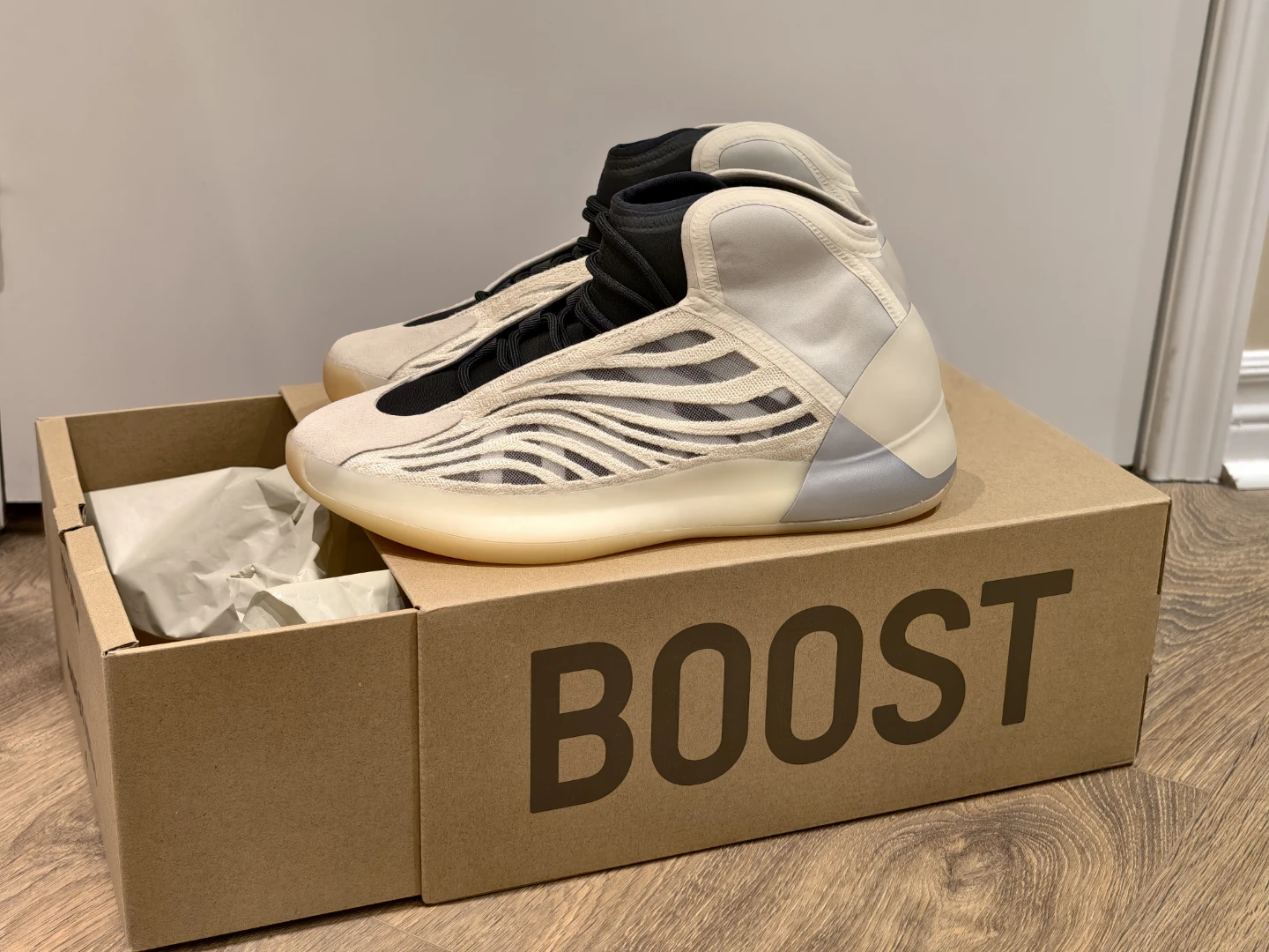 NEW Adidas Yeezy QNTM "Mist Slate" Men's Size 13