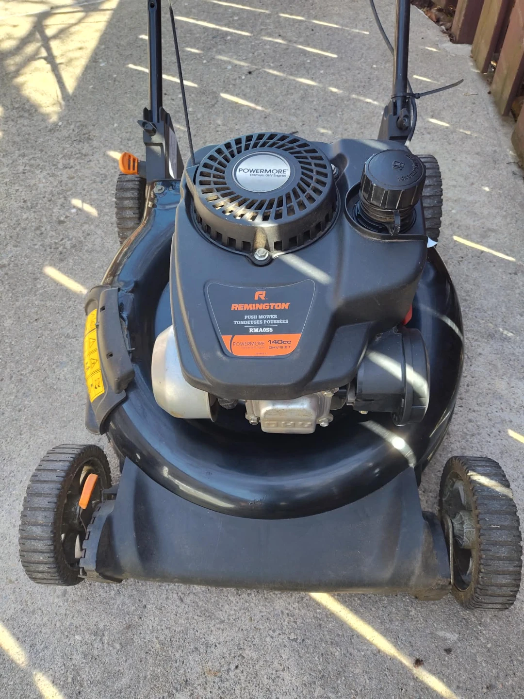 Great Condition Remington Bagless Push Mower 140ccs