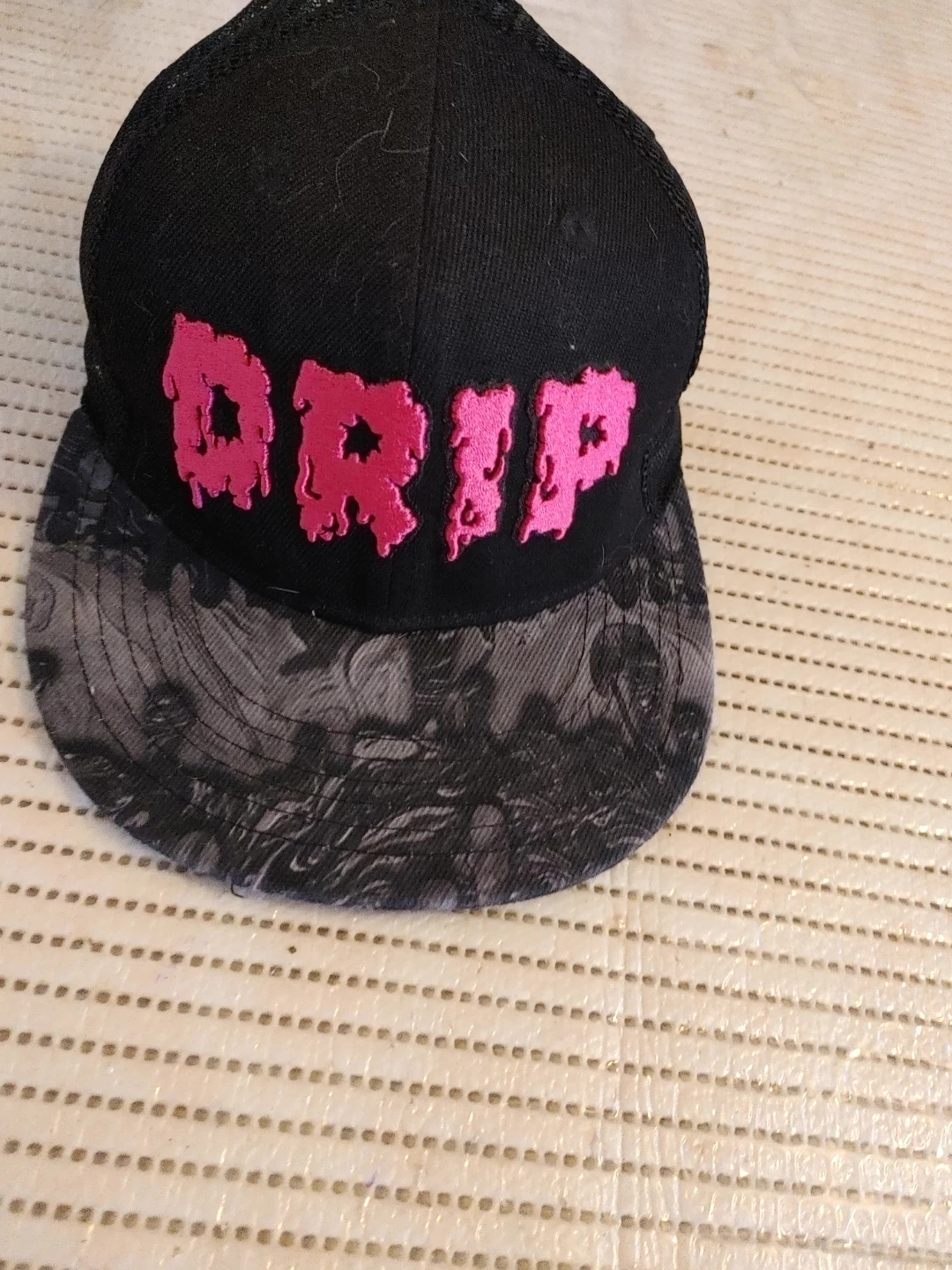 DRIP Black Snapback Hat OSFM