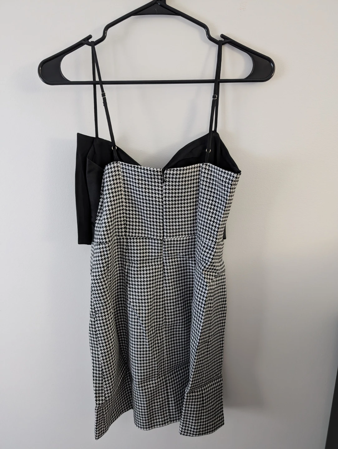 Brand New Black & White Houndstooth Dress w Bow Cute Sexy Dress - photo 2