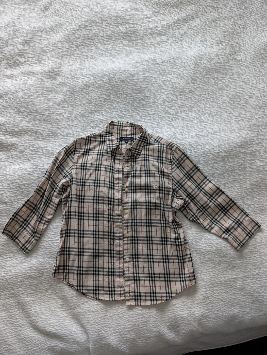 Burberry Nova Check Button-Up women's Shirt - Size Medium