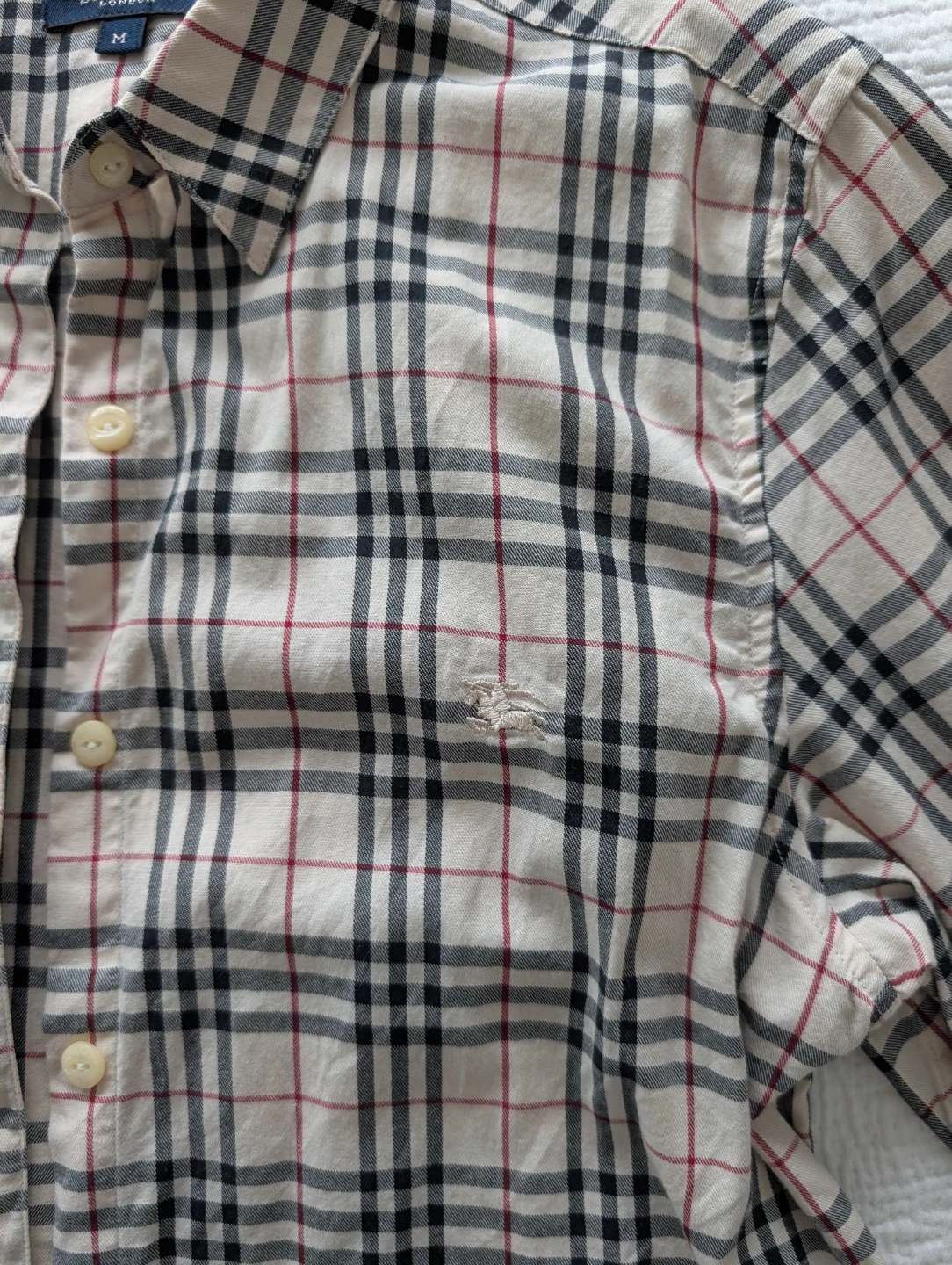 Burberry Nova Check Button-Up women's Shirt - Size Medium - photo 2