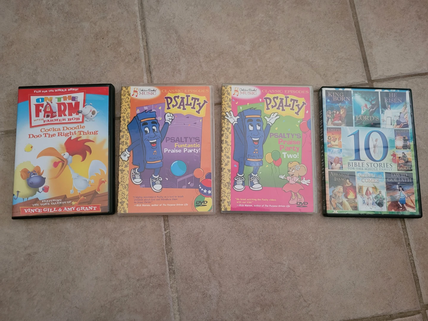 Lot of 4 Christian DVDs