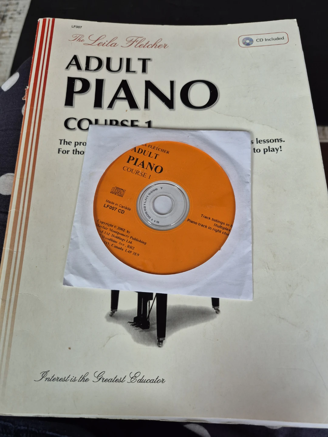 The Leila Fletcher Adult Piano Course 1 Book with CD