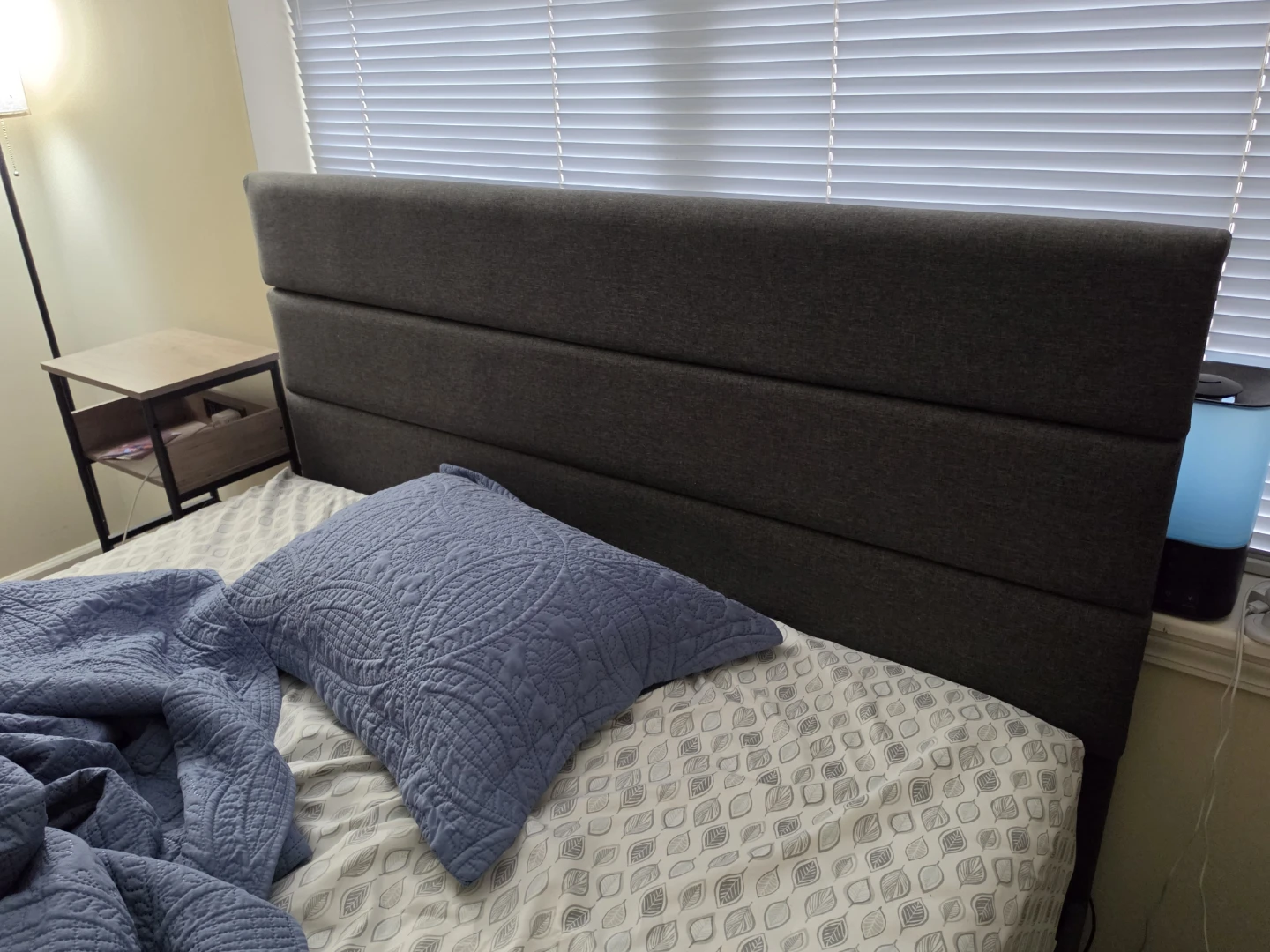 Gray Headboard and Queen Bed Frame - photo 2