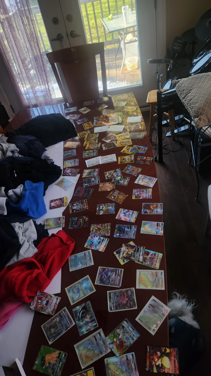 Collection of Pokemon Trading Cards