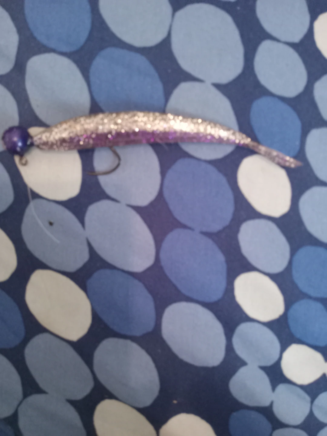 Purple Glitter Fishing Lure
