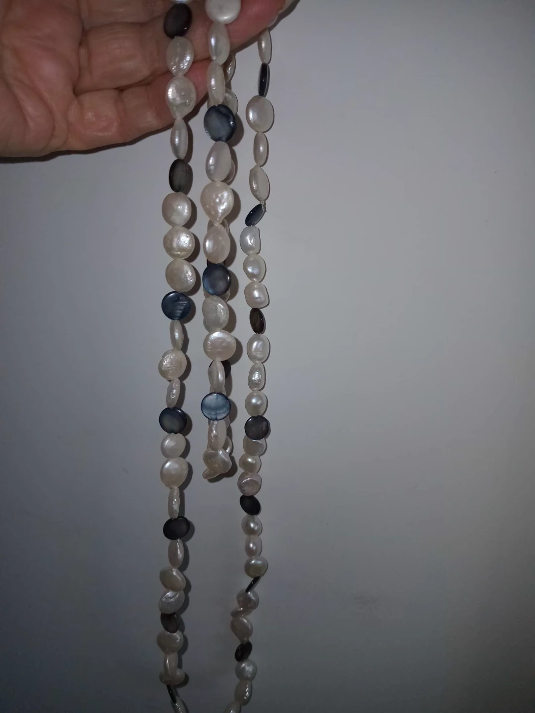 Single-strand long Pearl Necklace - photo 2