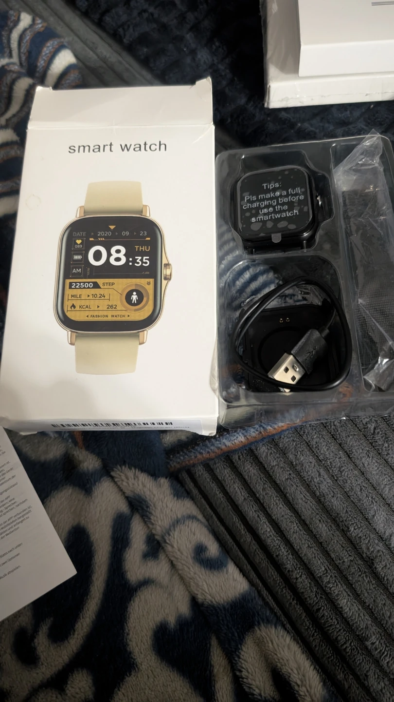 Smart Watch with Charging Cable