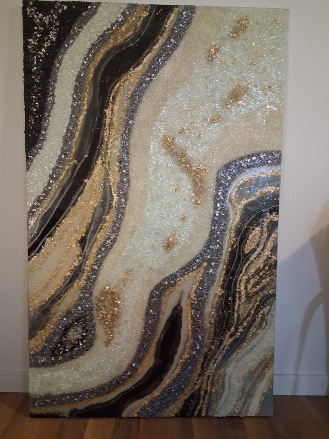 Abstract Geode Resin Wall Art