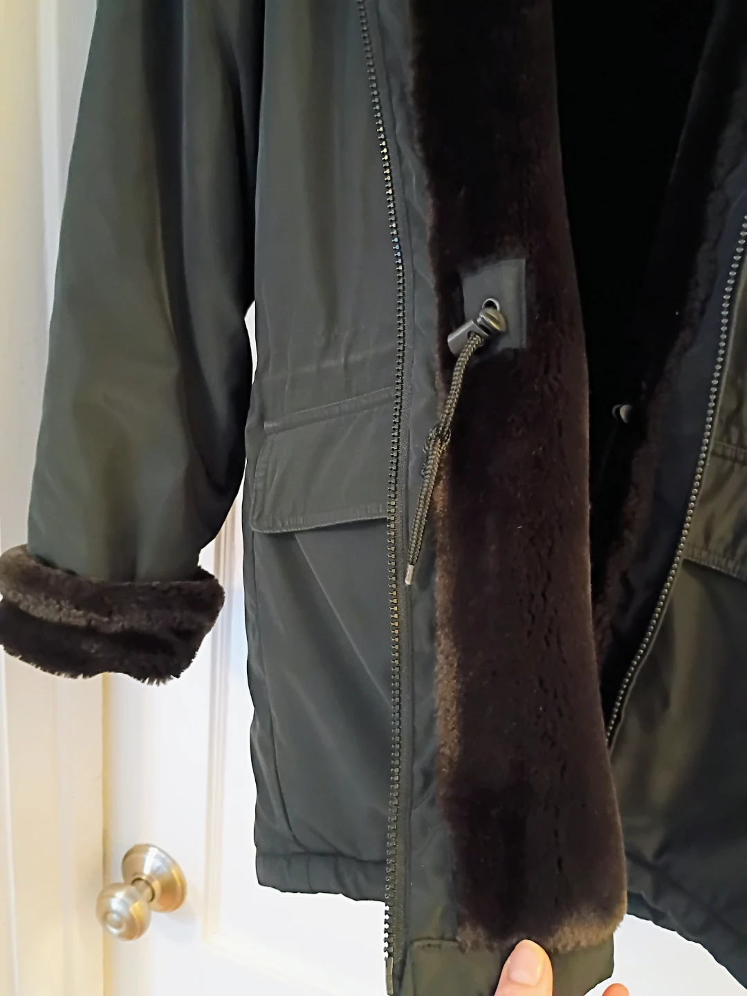Andrew Marc New York Women's faux Fur Lined Parka Jacket Size S - photo 3
