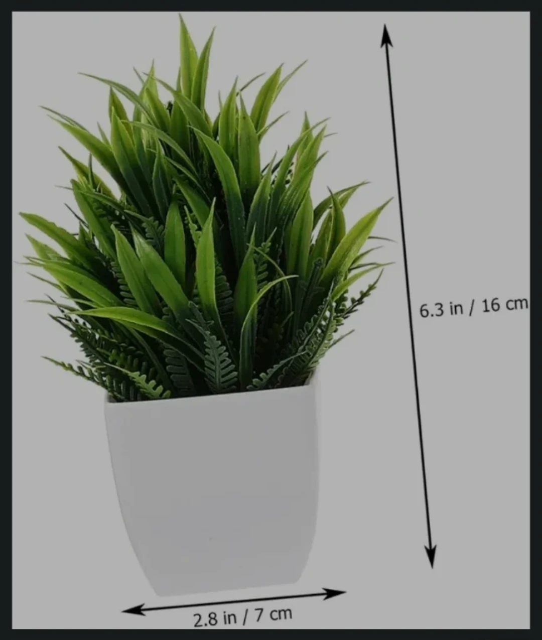 Set of 6 Artificial Potted Plants - photo 3