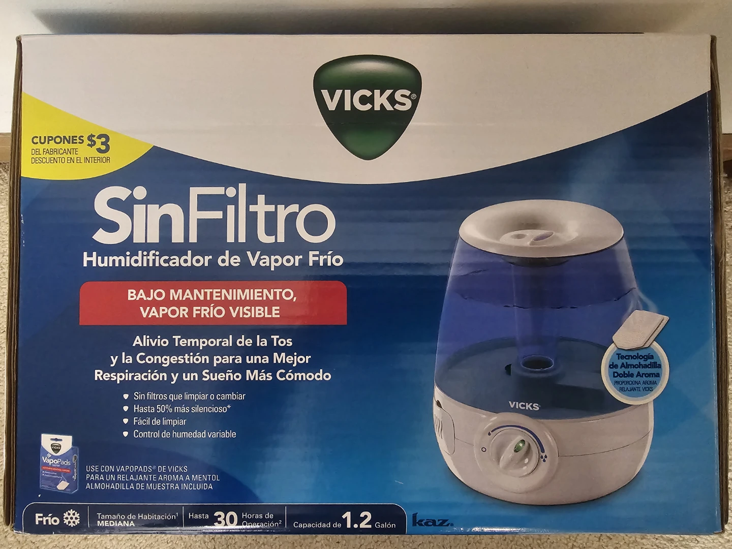 VICKS Cool Mist Humidifier Filter Free - photo 5
