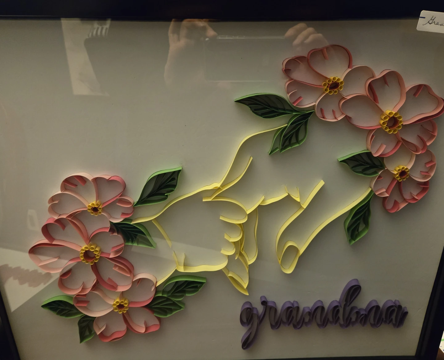 Handmade Mothers Gift Quilled Paper Art Framed