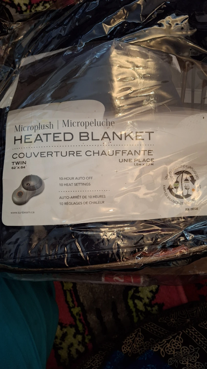 Sunbeam Microplush Heated Blanket Twin