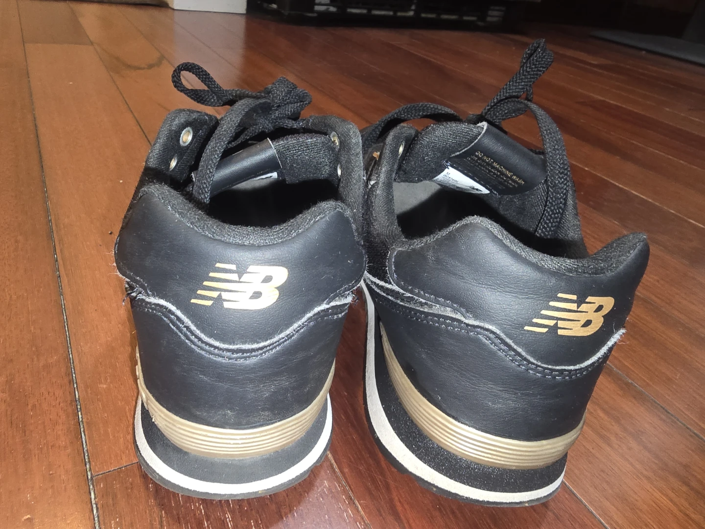 New Balance 574 Black & Gold Sneakers - photo 3