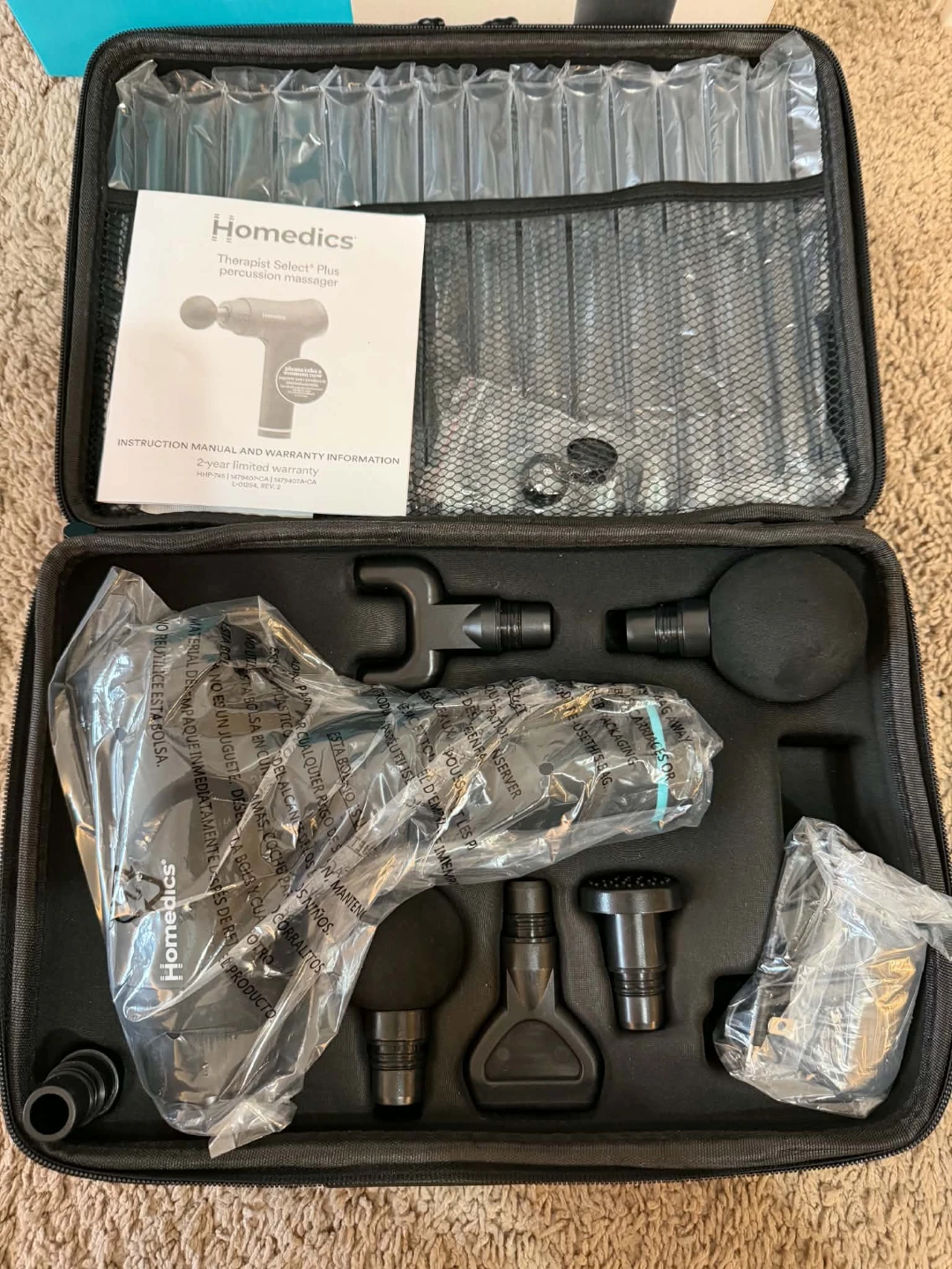 HoMedics Therapist Select Plus Percussion Massager with Case - photo 2