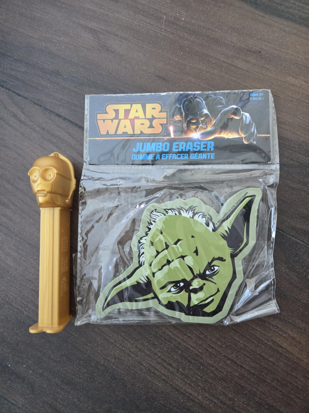 Star Wars Jumbo Eraser & C-3PO Pez Dispenser