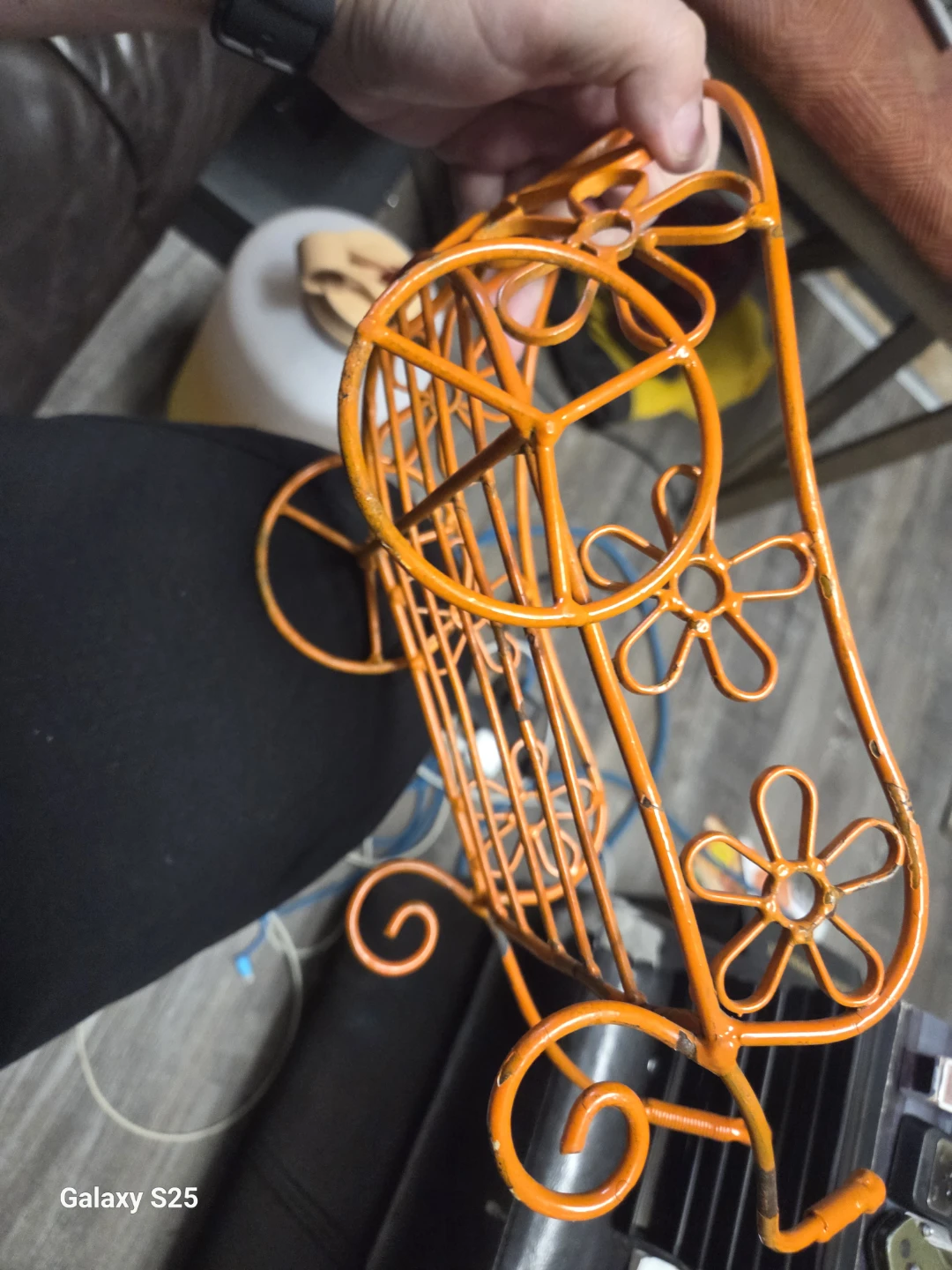 Orange Wire Craft Display Stand