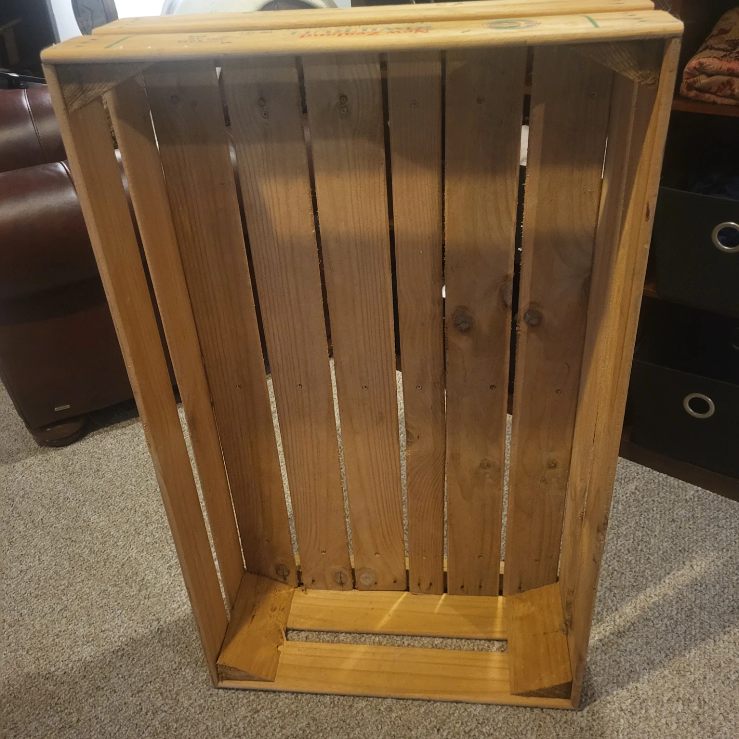 Vintage New Zealand Kiwifruit Wooden Crate - photo 2