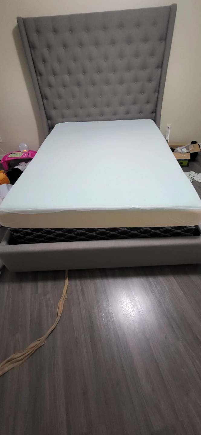 Queen bed and bed frame