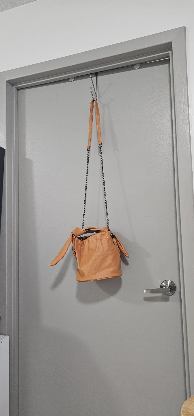 Orange Faux Leather Knot Handle Bucket BagHello. 🌱 - photo 2