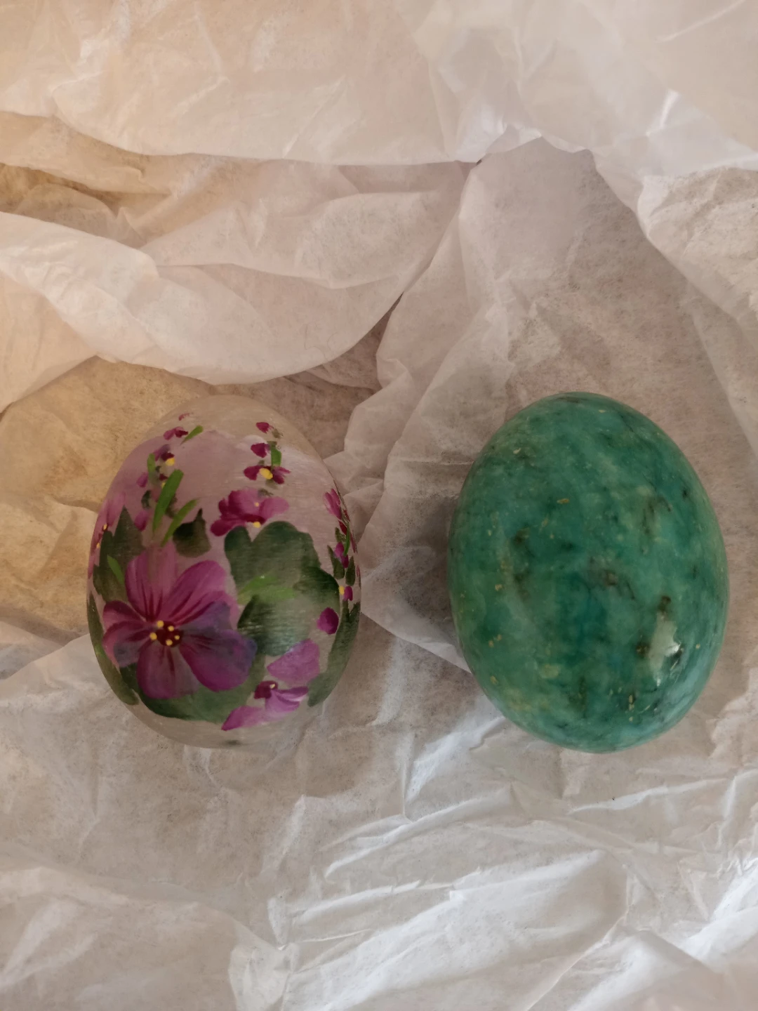 Assorted Decorative Easter Eggs and Silver Basket - photo 3