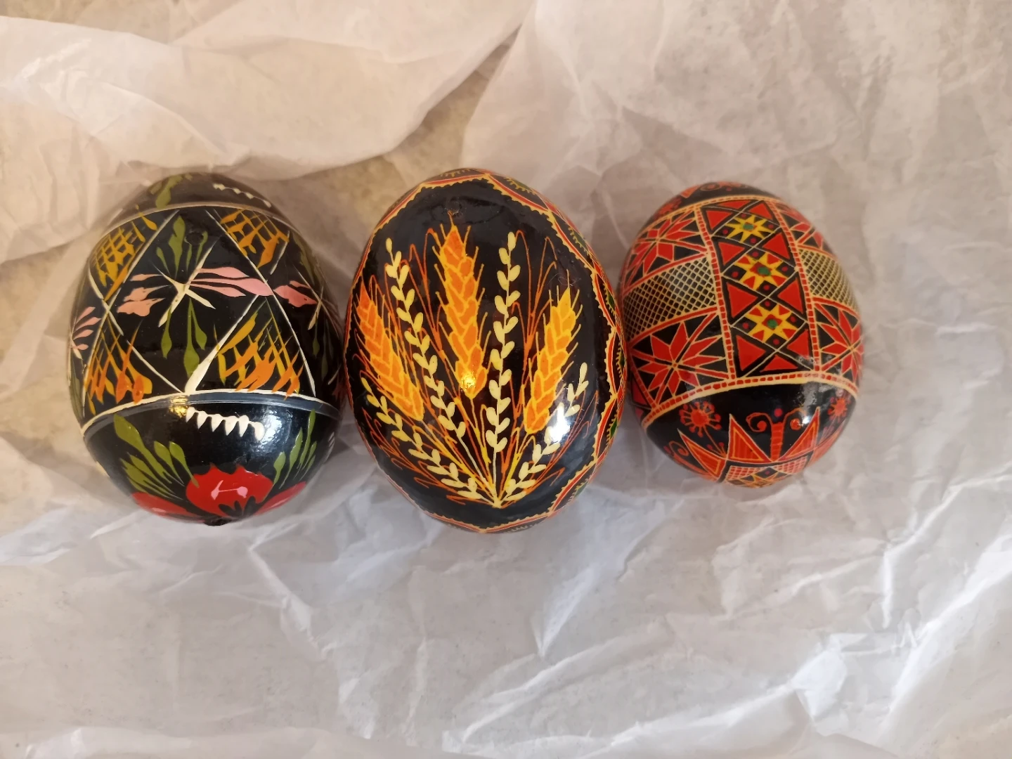 Assorted Decorative Easter Eggs and Silver Basket - photo 4