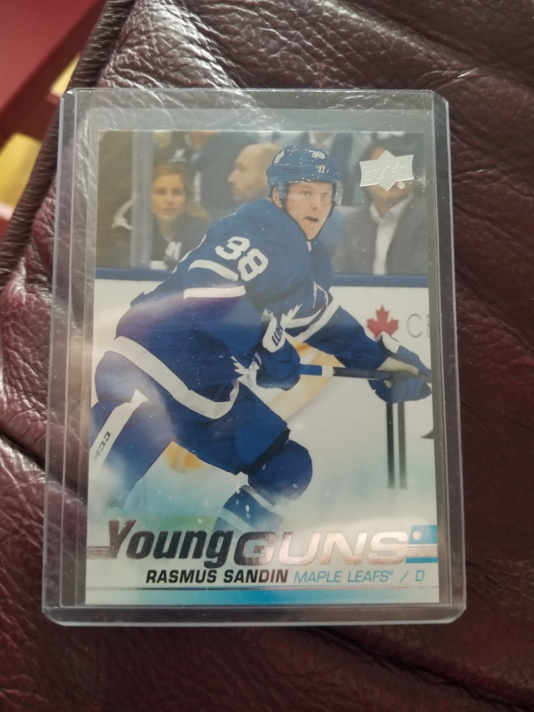 2019-20 Upper Deck Young Guns Rasmus Sandin Hockey Card