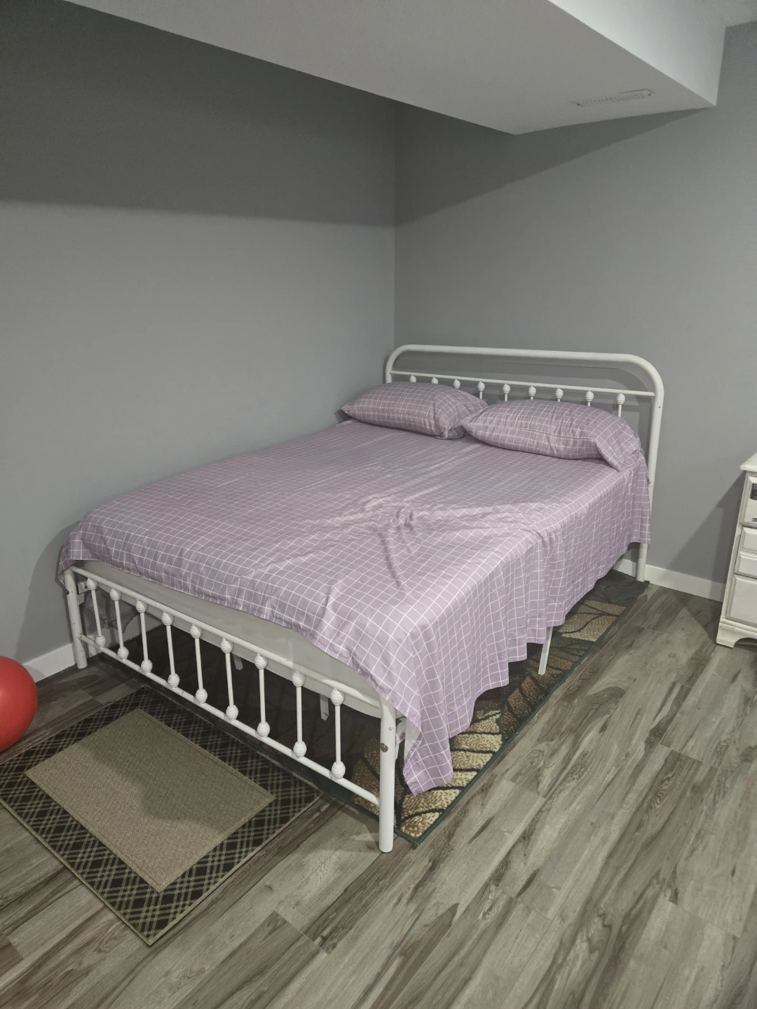 White Metal Bed Frame