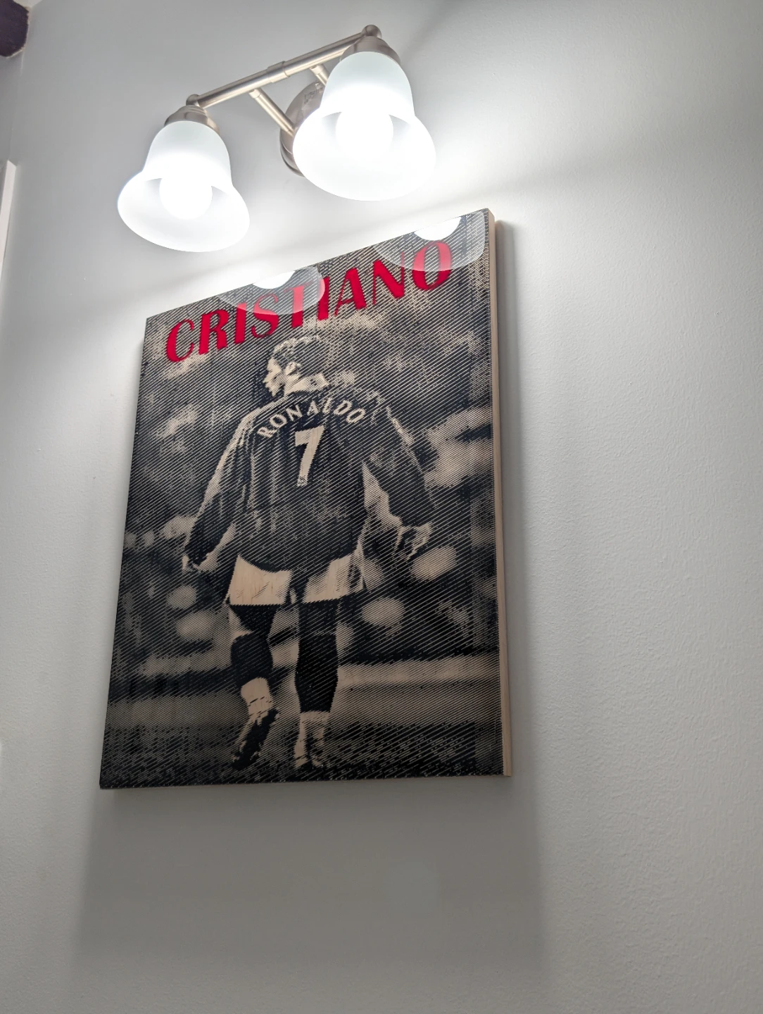 Handcrafted Wood Picture Frame (Cristiano Ronaldo) - photo 2