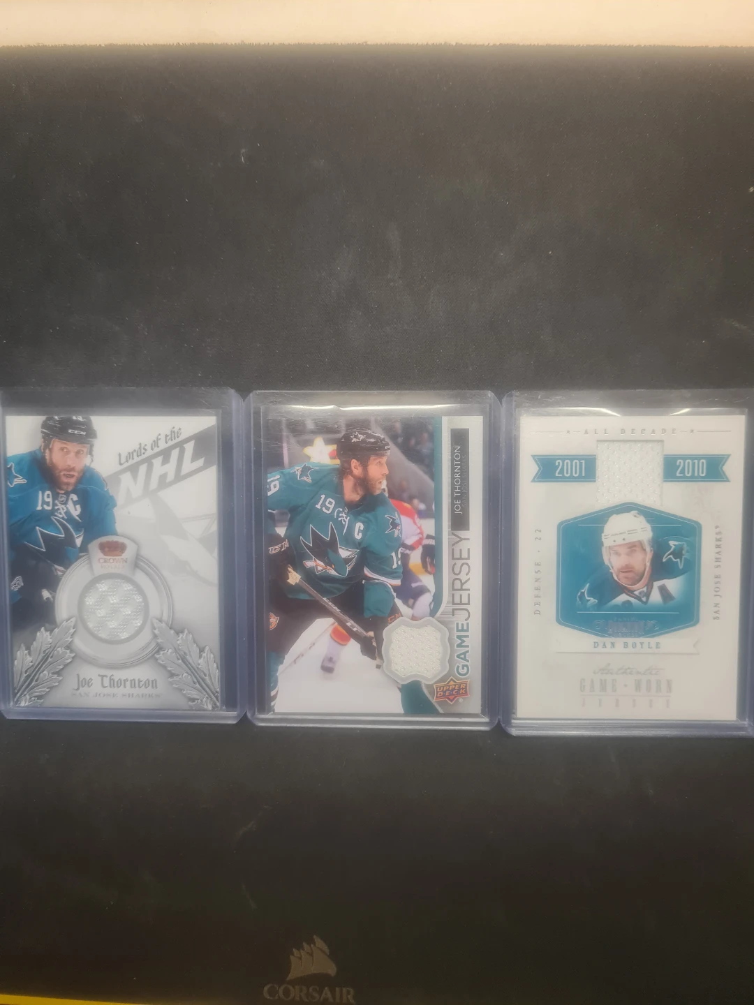 Joe Thornton & Dan Boyle San Jose Sharks Hockey Cards