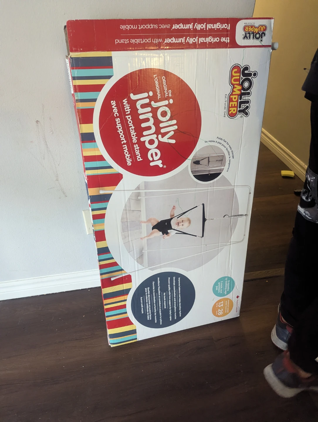 Jolly Jumper Original Baby Bouncer with Portable Stand