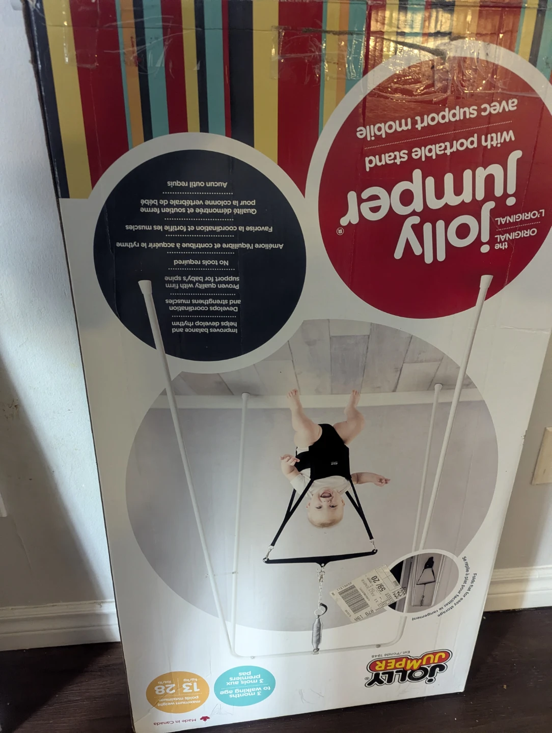 Jolly Jumper Original Baby Bouncer with Portable Stand - photo 2