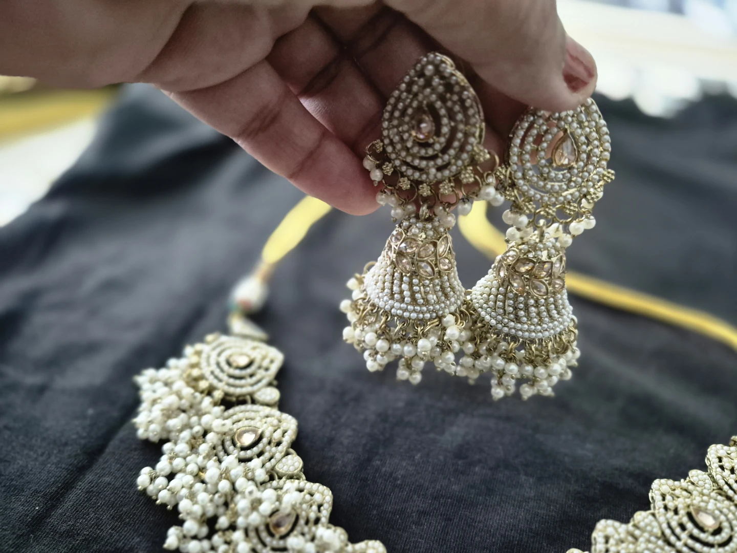 Indian Jewellery Set - Necklace, Earrings & Tikka - photo 5