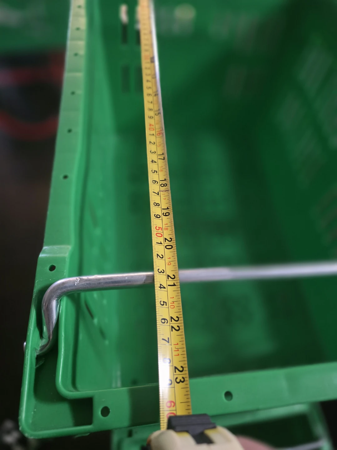 Green Plastic Crates with Metal Handles (Set of 6) - photo 4