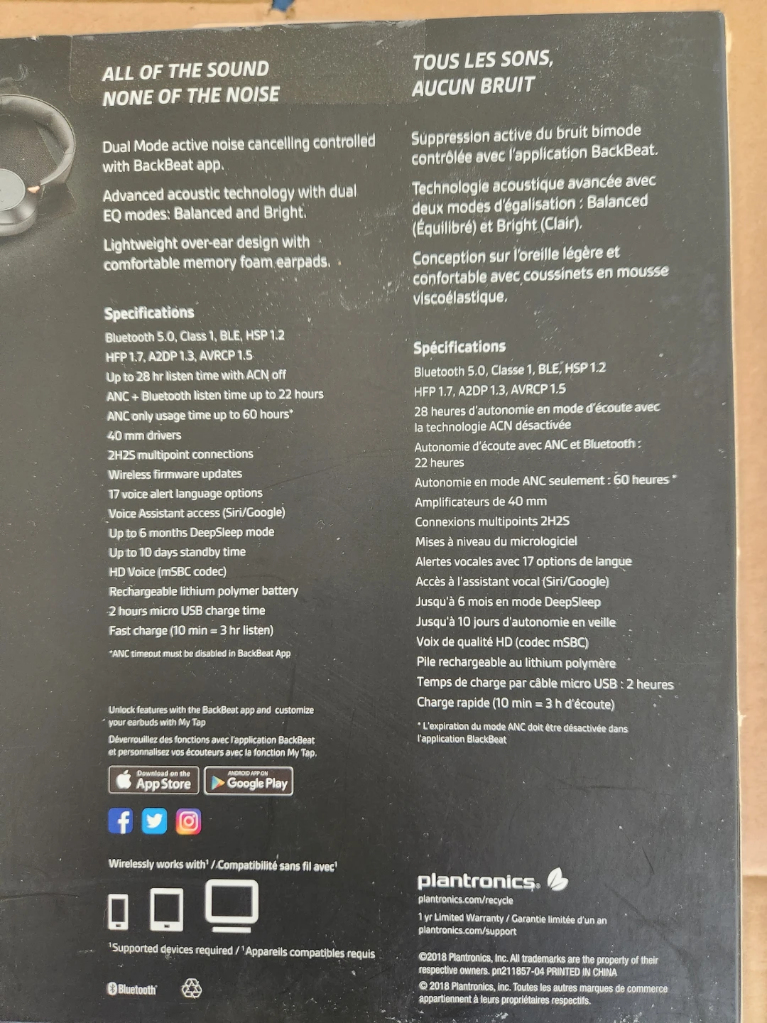 Plantronics BackBeat GO 810 Noise Cancelling Headphones - photo 4
