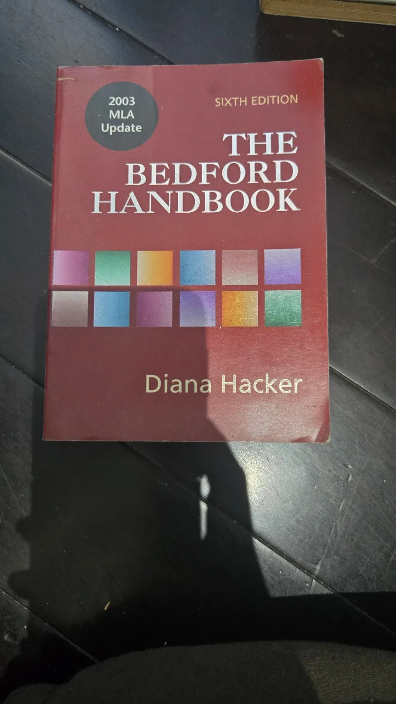 The Bedford Handbook Sixth Edition Diana Hacker